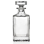 Decantador de uísque sem chumbo de vidro de cristal Hellodream para licor Scotch Bourbon Vodka ou vinho 27,05 onças