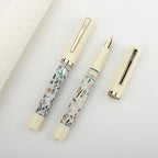 Jinhao 58 mãe de pérola concha caneta tinteiro cores estudante f ef nib caneta de caligrafia papelaria escola material de escritório