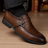 Sapatos masculinos casuais de couro, de alta qualidade, clássico, estilo italiano, negócios, casamento, data, sapatos formais, sola confortável, mocassins de cano baixo