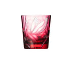 Japonês mão gravura pinheiro guindaste edo kiriko cristal copo de uísque trabalho da arte copo vinho brandy snifter saquê caneca copo de licor