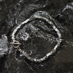 Único irregular 4mm pequena hematita pedra pulseira para homens vintage ouro prata cor semente contas braslet cura jóias pulseria