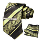 Clássico masculino floral gravata 8cm conjunto de gravata de seda bolso quadrado gravata clipe ternos de negócios acessórios noivo casamento cravat