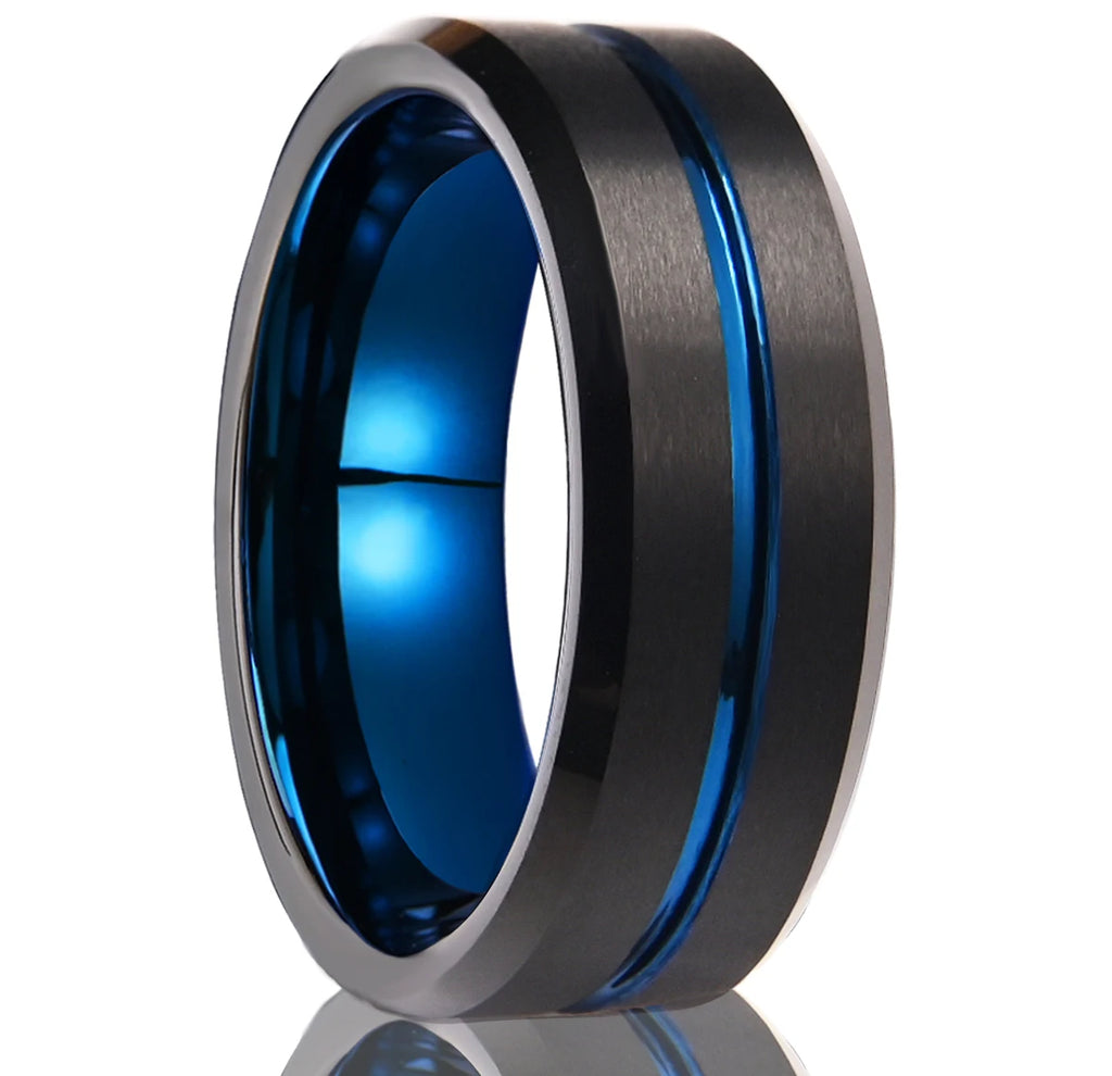 Anéis para homem clássico anel de tungstênio jóias punk jóias góticas bijoux homme acessórios dos homens retro joyeria moda aneis