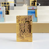 Isqueiro a gás vintage de alta qualidade para homens e mulheres, caixa de cigarro à prova de vento, nova condição