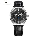 Pagani Design Novo 40mm Fase da Lua Multifuncional Relógio Masculino 100m À Prova D 'Água Vidro Safira Relógio de Quartzo Masculino