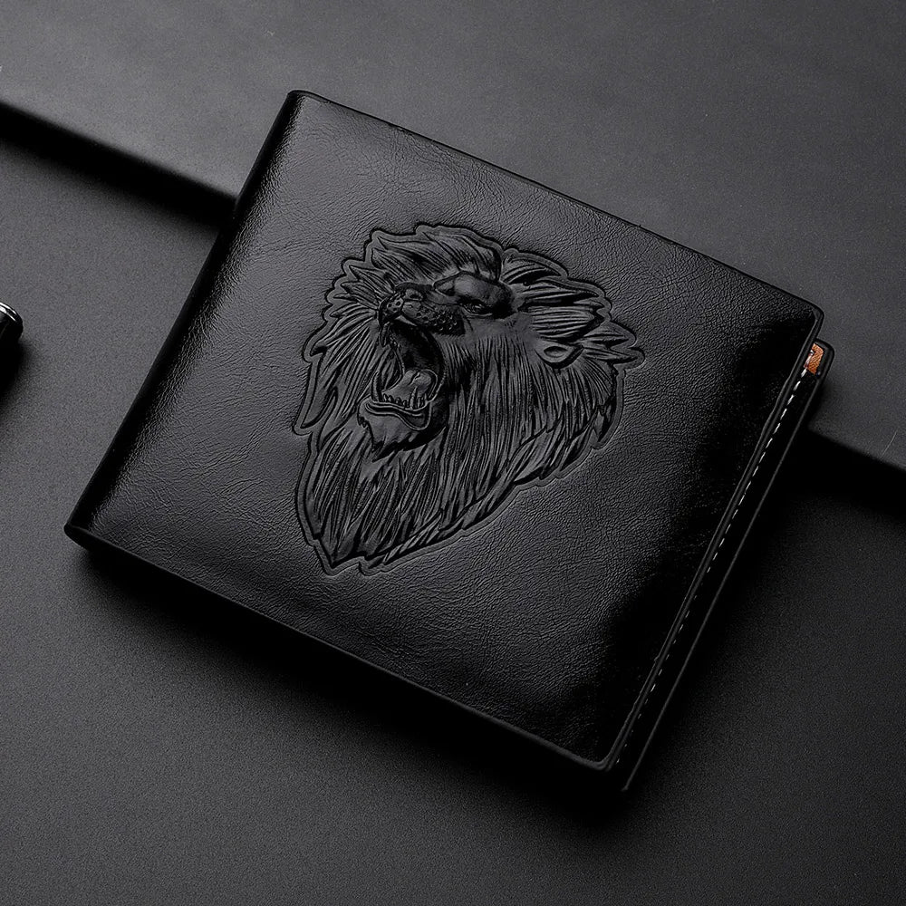 As carteiras masculinas de couro PU são elegantes e personalizadas. Eles são presentes perfeitos para amigos, pais ou namorados
