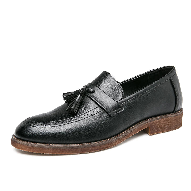 Sapatos casuais de couro genuíno masculino, sapatos de trabalho ao ar livre, vestido de escritório, sapatos de casamento, entrega gratuita, novo, primavera, outono