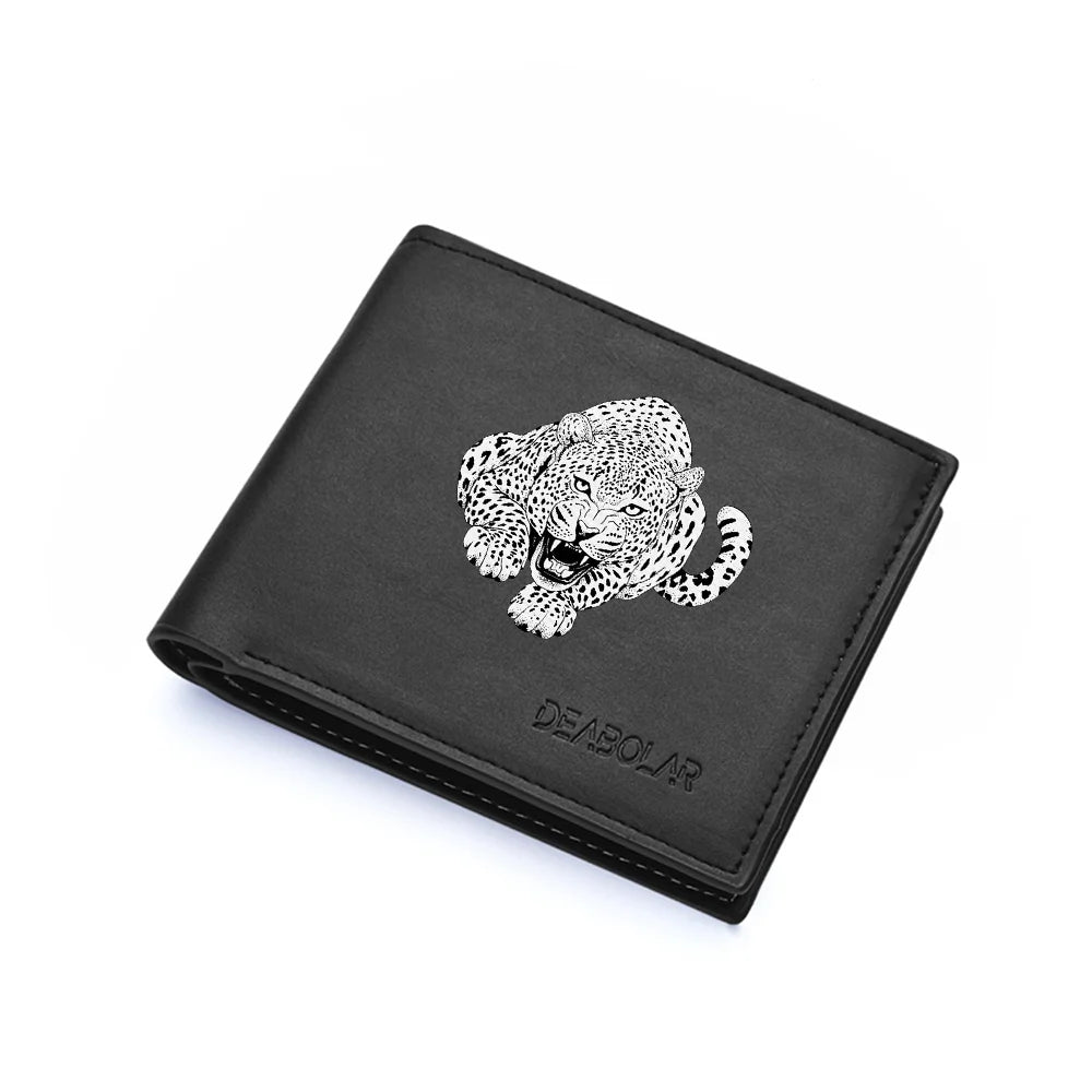 Carteira masculina com estilo europeu e vários compartimentos para cartões com zíper, uma carteira retrô dobrável dupla