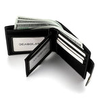 Nova carteira masculina curta multi-função slot para cartão metal touro etiqueta carteira de luxo zíper designer pequena carteira fina