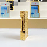 Isqueiro a gás vintage de alta qualidade para homens e mulheres, caixa de cigarro à prova de vento, nova condição