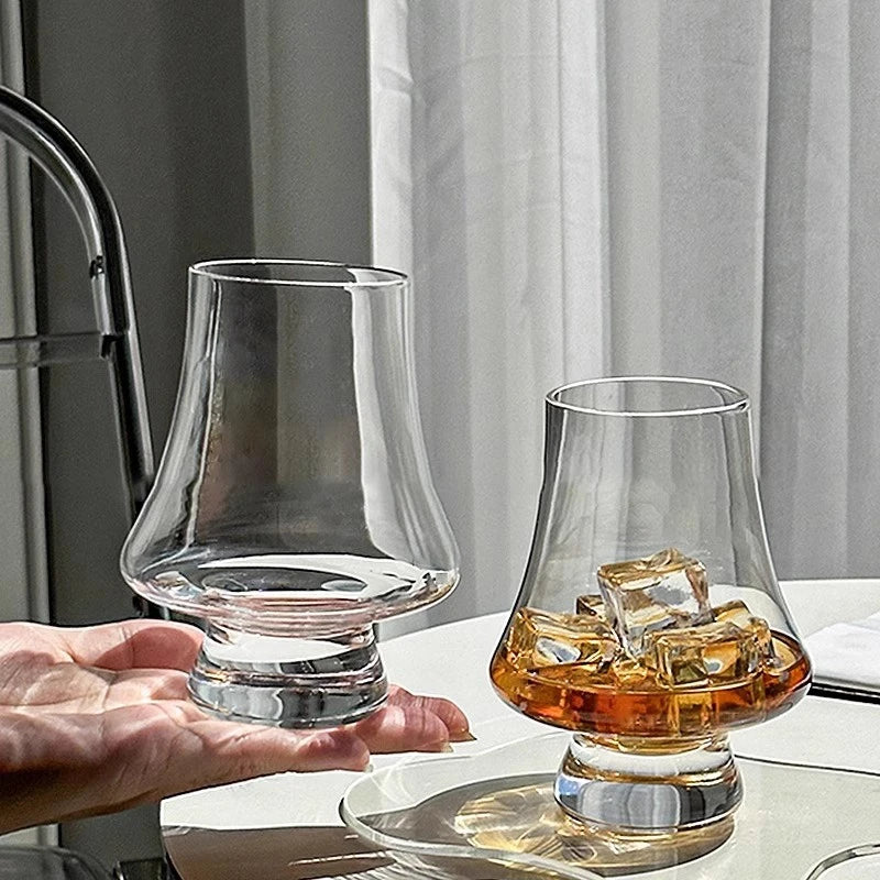 Copo de uísque de cristal transparente, 2 peças, bar de uísque, coquetel, copos para beber, licor escocês, cerveja, espíritos, copo de vinho