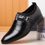 Terno formal masculino deslizamento em mocassins, Sapatos de trabalho de escritório, Sapatos de vestido masculino, Terno elegante, Casamento, Escritório