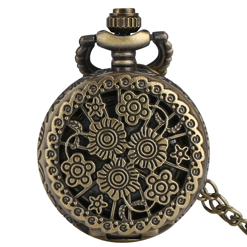 Pouco bronze coroa personagem retro design vintage relógios de bolso para homem com 80cm colar corrente arte antiga colecionáveis