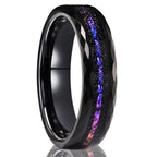 Anel de carboneto de tungstênio preto 8mm para homem anillos bague homme pareja de compromiso joias da moda alianças de casamento anéis de noivado