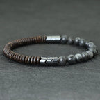 Nova pulseira de contas de coco masculina 6mm natural azul arenito tigre olhos pedra braclet chakra energia braslet yoga madeira brazalete