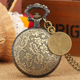 Vidro transparente torre eiffel dial design relógio de bolso de quartzo números romanos display pingente relógio colar reloj com acessório