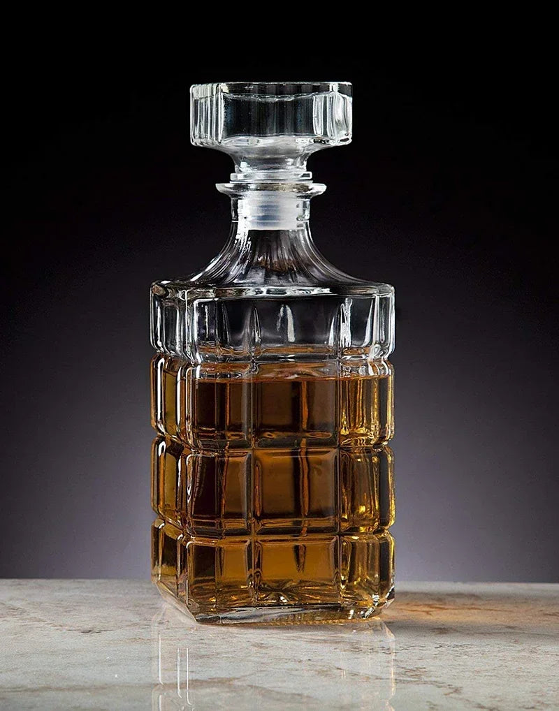 Decantador de uísque Hellodream-Glass, para licor ou scotch, vinho Bourbon, 33,81 onças