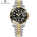 Pagani design 40mm luxo masculino relógio de pulso mecânico aço inoxidável gmt marca superior vidro safira relógios masculinos reloj hombre
