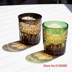 Japonês edo kiriko cristal ware copo de uísque hannd escultura nuvens sorte vidro vinho licor snifter caneca água melhor presente para o pai