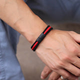 Novidade pulseira de corda milan grau a para homens fivela magnética destacável esportes ao ar livre acampamento braslet acessórios casuais pulseria