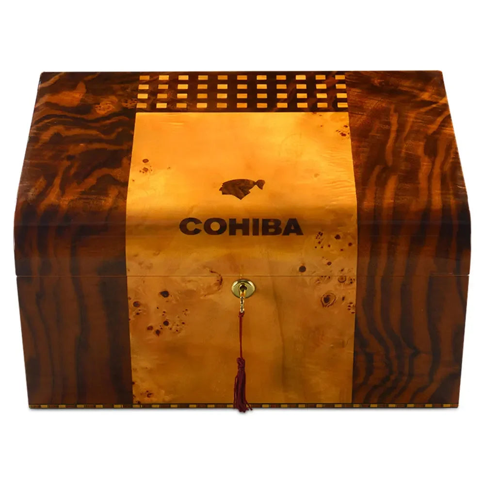 CIGARLOONG-Caixa De Exposição De Charuto De Madeira Com Alça, Umidificador, Umidificador, HH-9002
