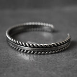 Novo vintage antigo prata cor pulseiras de aço inoxidável para homens moda nórdico vikings pulseiras festa jóias presentes atacado