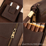 Novo vintage masculino multifuncional casos de charuto viagem pulso conveniente protetor de charuto masculino presente acessórios de charuto
