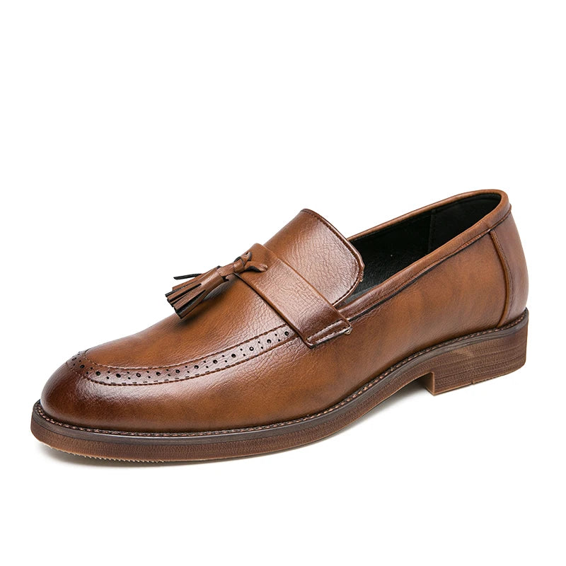 Sapatos casuais de couro genuíno masculino, sapatos de trabalho ao ar livre, vestido de escritório, sapatos de casamento, entrega gratuita, novo, primavera, outono