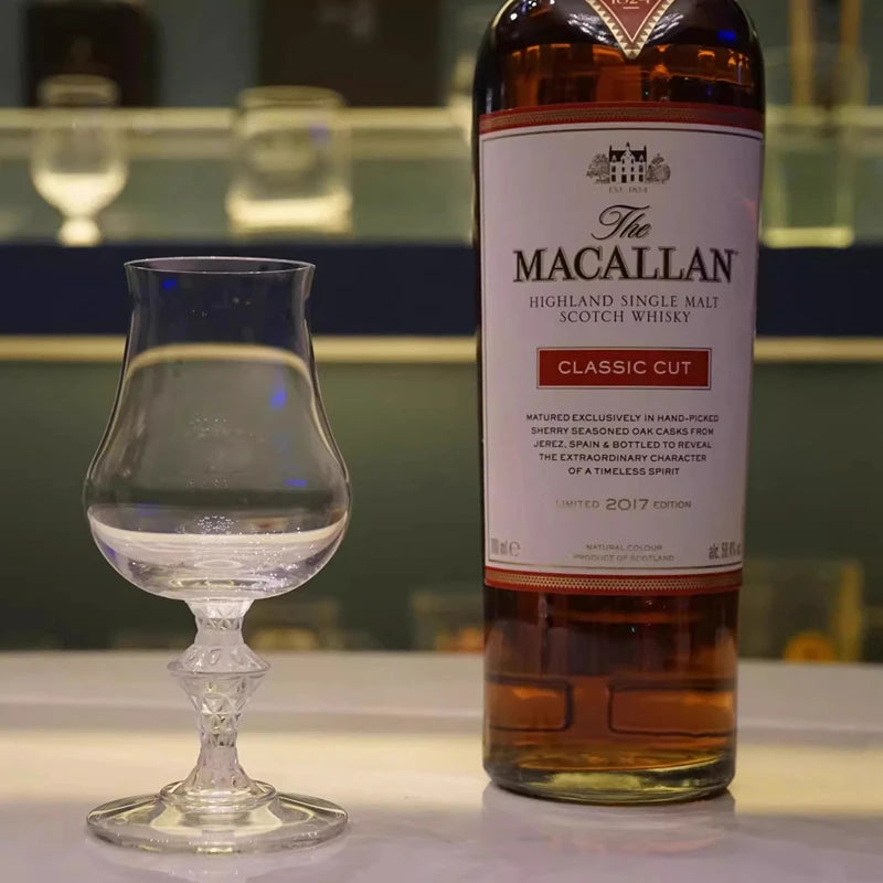 Copos de cristal de uísque macallan com caixa de presente rei exclusivo copo de degustação de vinho luxo esculpido chivas uísque brandy taça snifter