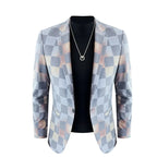 Estilo britânico de luxo xadrez terno jaqueta 2025 primavera novos homens high-end negócios fino blazers noivo casamento festa social vestido casacos