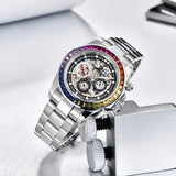 Pagani design topo super marca relógio mecânico automático masculino moldura de cerâmica arco-íris negócios relógio à prova dwaterproof água relogio masculino