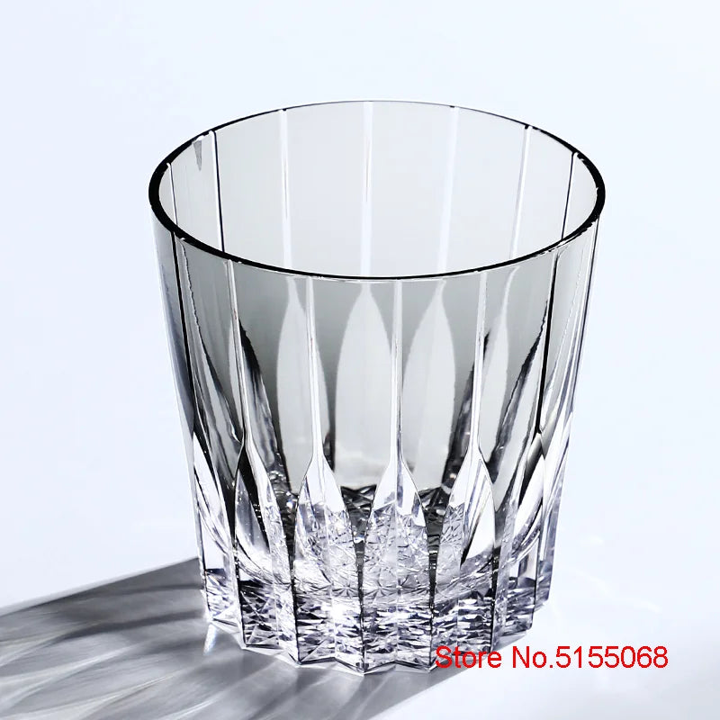 Sinta o Japão Edo Kiriko Cristal Uísque Copo, KAGAMI Design Brandy Cup, Uísque Snifter, Mão superior Esculpida Taças De Vinho, Copo De Licor