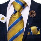 Gravata elegante de seda listrada para homens, gravata de casamento para negócios, moda designer de gravata, abotoadura manual, roxa e branca, gravata