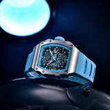 2023 pagani design novo 40mm em forma de balde oco lazer moda masculina relógio de quartzo vidro safira relógio de quartzo