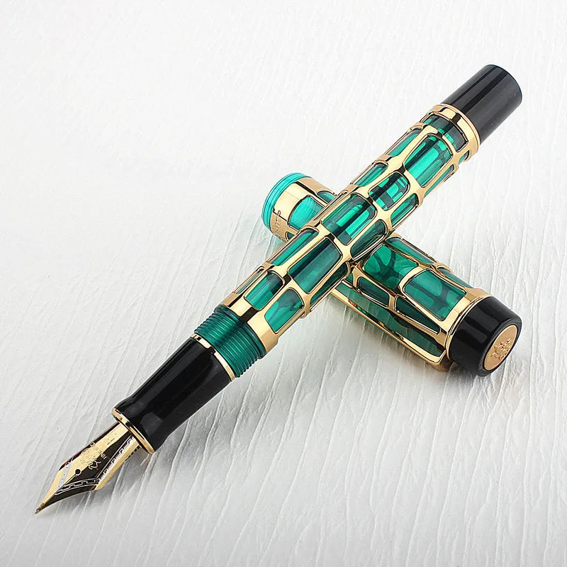 Caneta-tinteiro Jinhao Luxo 18KGP Dourado