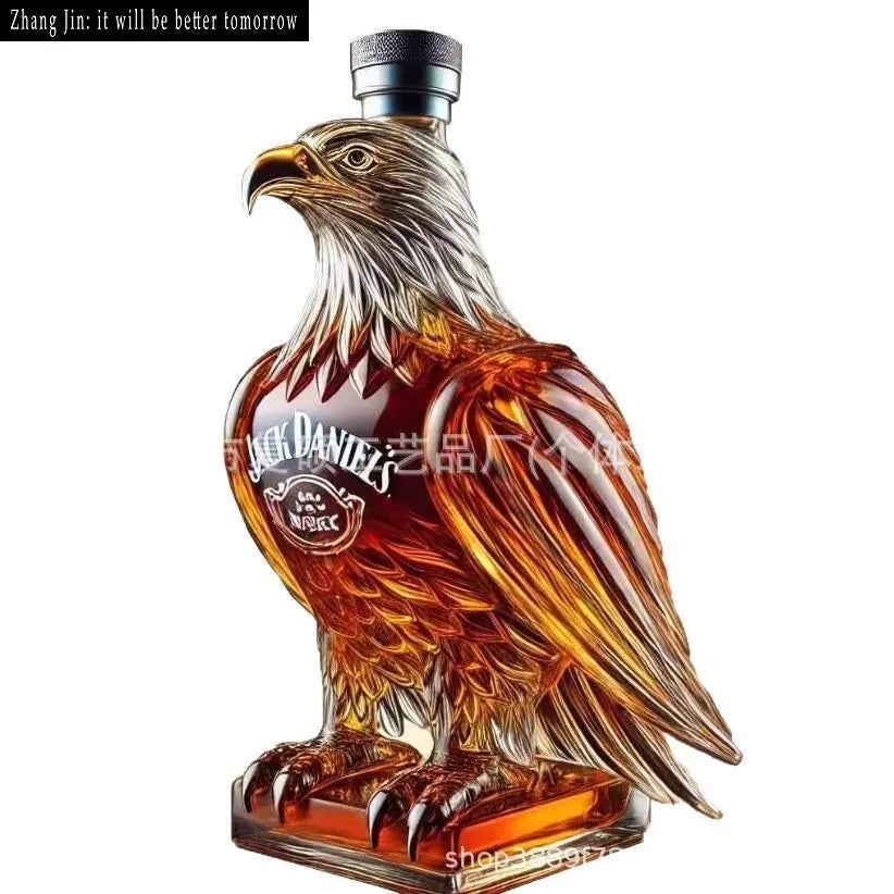 Decantador de licor de águia, pai, marido, vidro, uísque, garrafa requintada, garrafa de licor de águia, diversão, decoração de casa para feriados