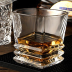 Copo de vinho em forma de pagode quadrado, Copos de uísque, Copa Vintage, Garrafa, Bar Party Canecas, Taça Brandy Transparente, 280ml
