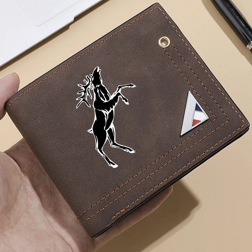 Carteira casual retrô masculina DEABOLAR Carteira de couro PU de grande capacidade com slot para vários cartões