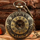 Retro Oco Esqueleto Engrenagem com Design Escultura 3D, Antique Bronze Pocket Watch, Dial Padrão, Alloy Relógio, Jóias Cadeia, cintura grossa