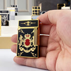 Encendedor de Gas Vintage para Homens e Mulheres, Carcasa de Cigar de Viento, Alta Qualidade, Novo