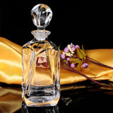 Decantador de uísque de vidro de cristal, sem chumbo, luxuoso, de alta qualidade, para licor ou scotch, vinho Bourbon