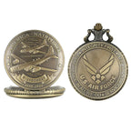 Retro B-29 aeronaves relógio de bolso de quartzo steampunk retro exército militar colar corrente relógio pingente presentes antigos para soldados