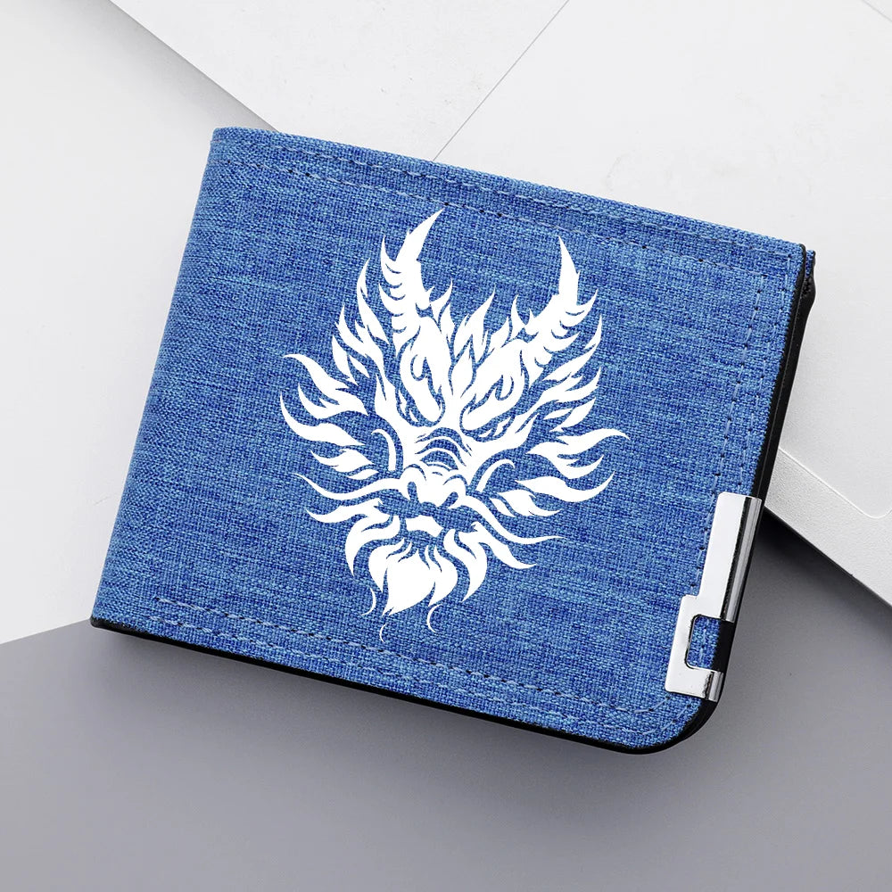 Carteira masculina de alta qualidade designer novo botão de zíper multi-slot estudante na moda personalidade carteira