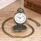 Tbilisi-Quartzo Oco Design Relógio De Bolso, Colar De Bronze, Pingente Fob Relógio, 80cm, 38cm Gancho Corrente, Relógio Retro