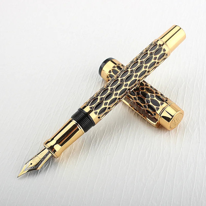 Caneta-tinteiro Jinhao Luxo 18KGP Dourado