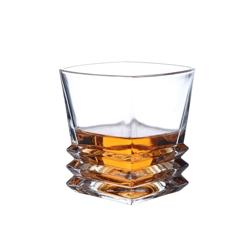 Copo de vinho em forma de pagode quadrado, Copos de uísque, Copa Vintage, Garrafa, Bar Party Canecas, Taça Brandy Transparente, 280ml