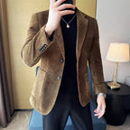 Outono inverno nova chenille veludo terno jaqueta masculina casual negócios moda formal festa casacos tailcoat roupas masculinas 4xl-m