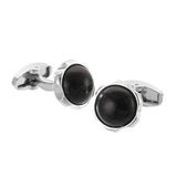Round Starry Sky Zircon Cufflinks para homens, camisa francesa, material de cobre, acessórios de vestuário, novo, atacado