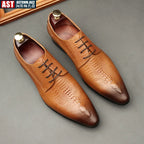 Sapato liso Oxford de couro genuíno masculino, preto, azul, padrão crocodilo, artesanal, sapatos formais, casamento, negócio, verão
