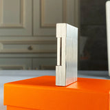 Mechero retro con som brilhante, carcasa de latón, enc endedor ein prueba de vento, regalo para hombre, novo